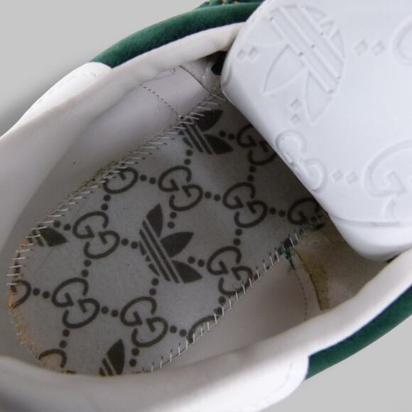 Gucci x Adidas Gazelle Green Suede Sneakers – Women’s Size 10 - Picture 10 of 11